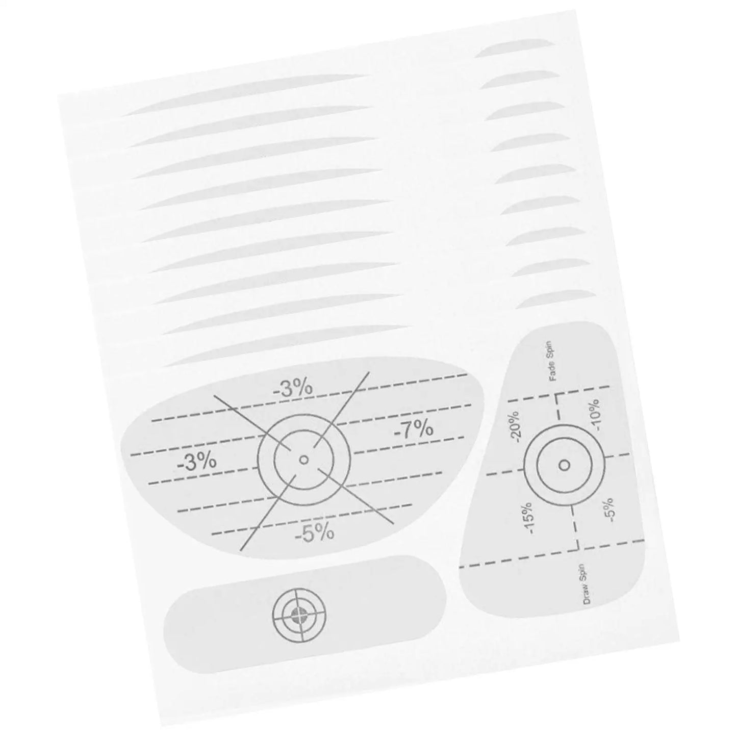 Lot de 10 étiquettes de marqueur de golf auto-adhésives