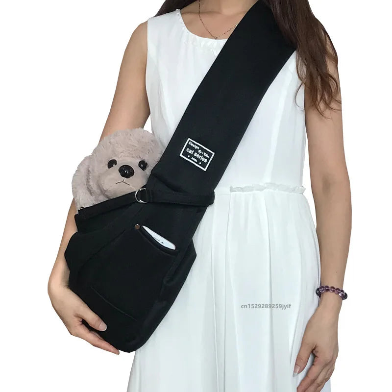 Sac à bandoulière confortable pour animaux de compagnie, sac de transport portable pour chats et chiots, fournitures de transport pour chiens