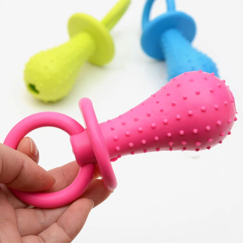 Jouet à mâcher en caoutchouc souple pour animaux de compagnie, résistant aux morsures, en forme d'os, pour broyer les dents, pour petits chiens, fournitures de dressage pour animaux de compagnie