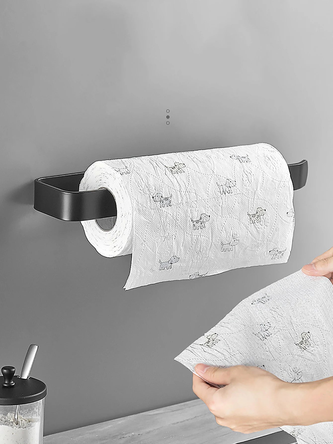 Porte-essuie-tout adhésif pour cuisine, distributeur de papier toilette, meuble de rangement, porte-serviettes, accessoires de salle de bain