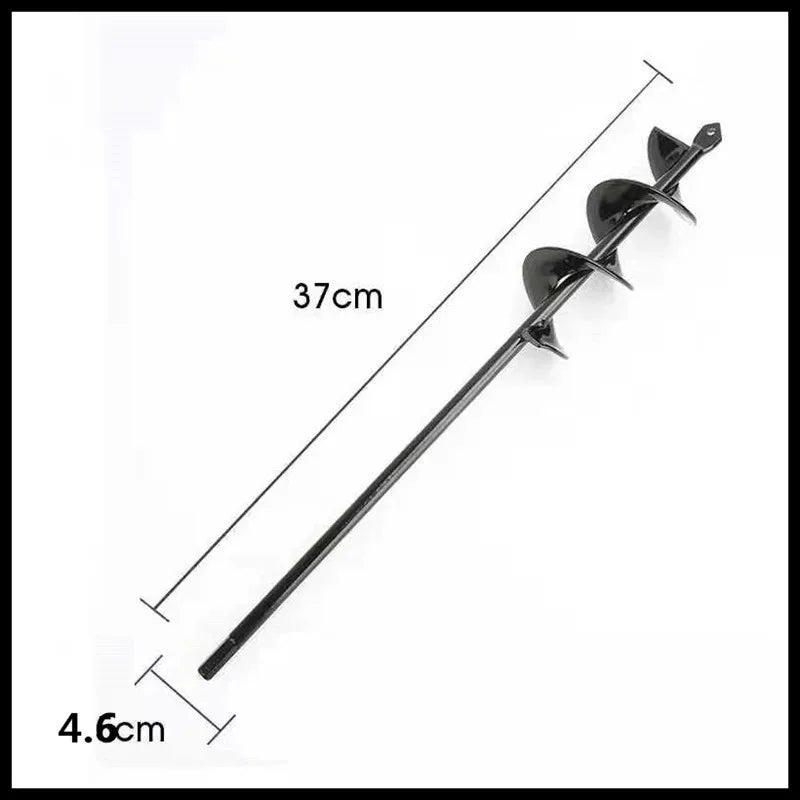 Metal Drill Bit Set Steel Gardening Tools Yard Spiral Rod Loose Soil Digging Pit Sowing Planting Flowers And Trees Plant Tool