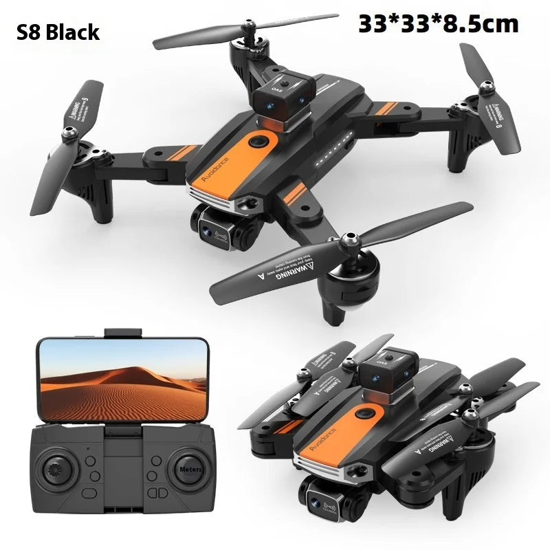 S8 High Definition Aerial Photography Drone Long Endurance Remote Controlled Toy Quadcopter Optical Flow Obstacle Avoidance