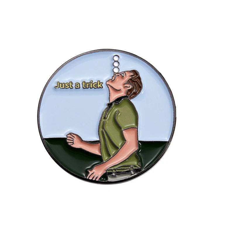 Marqueur de balle de golf magnétique amovible en alliage, accessoire de golf créatif, amusant et tendance, décoration de vacances, cadeaux