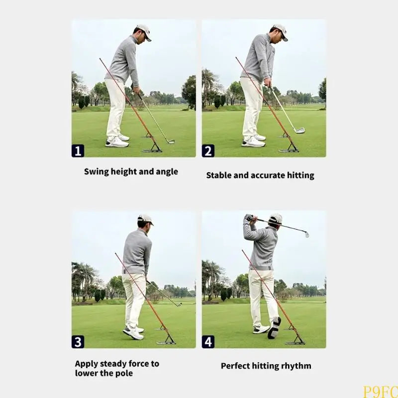 Outil de correction du swing de golf en fibre de verre, entraîneur de golf d'intérieur pour un environnement d'entraînement polyvalent