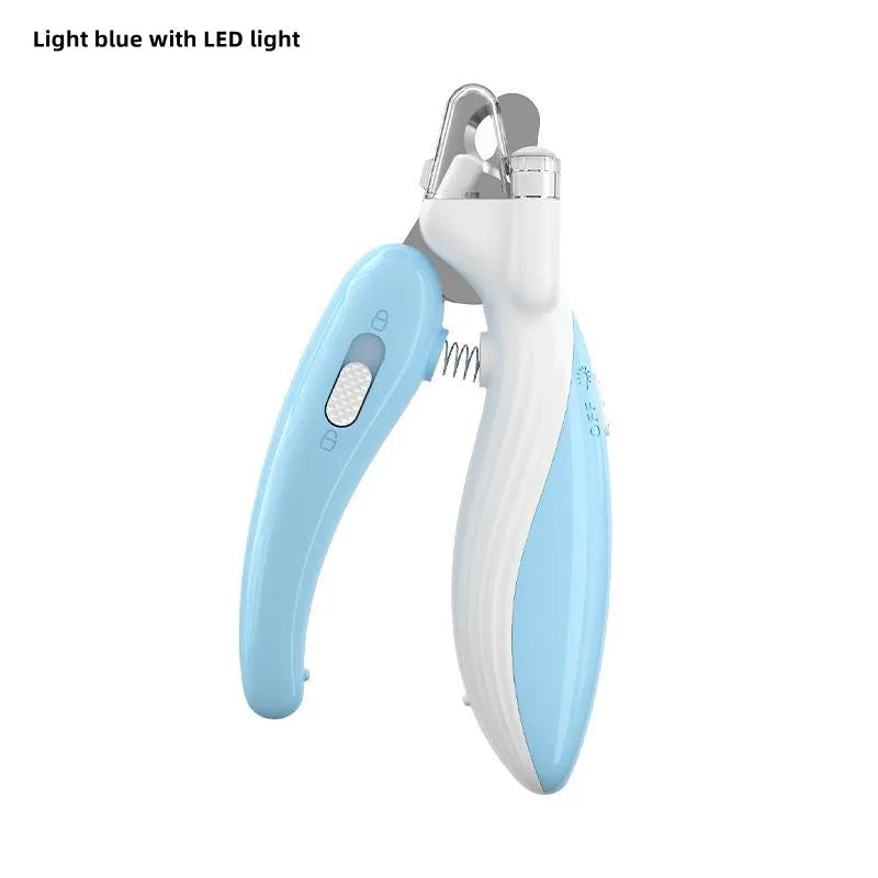 Coupe-ongles pour animaux de compagnie, coupe-ongles pour chiens et chats, coupe-ongles électrique à LED pratique, fournitures de toilettage pour chiens