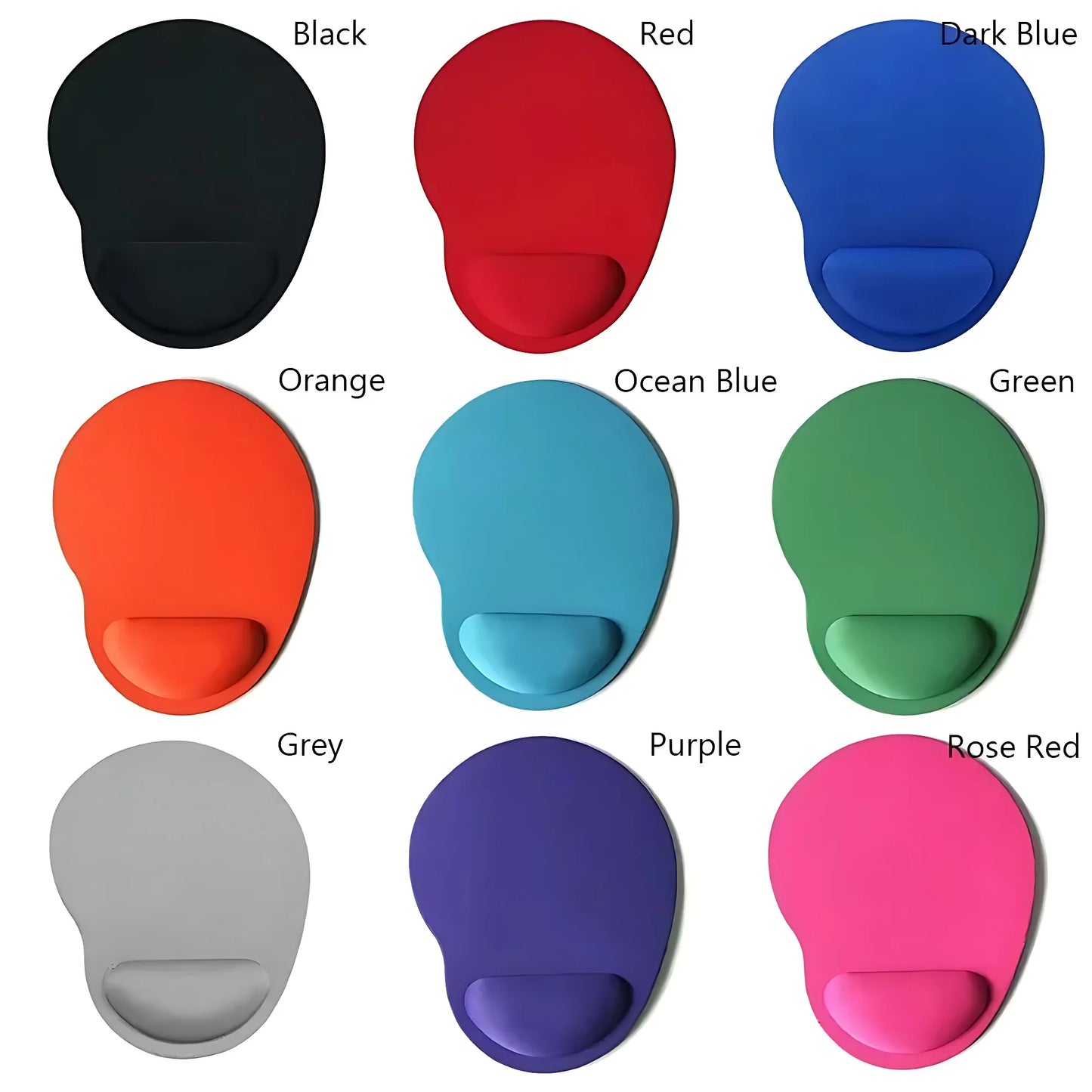 Tapis de souris ergonomique avec repose-poignet confortable et antidérapant, doux et confortable pour ordinateur portable