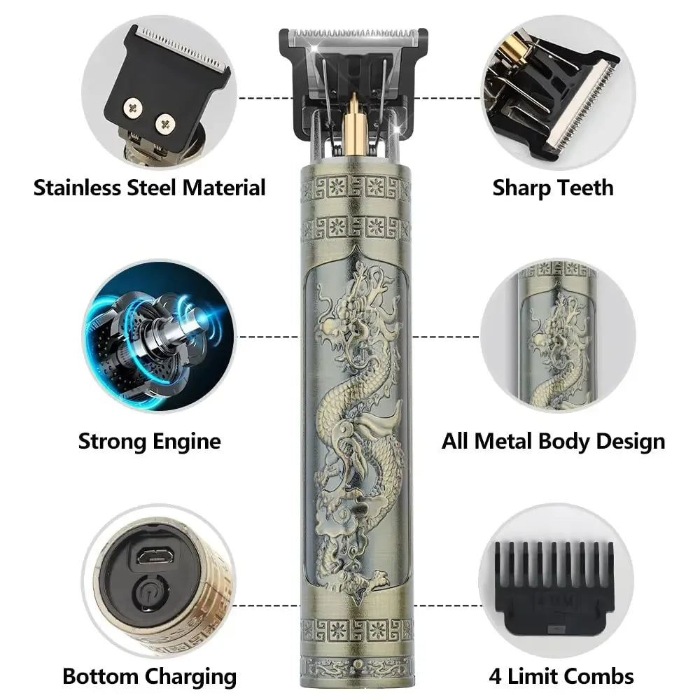 T9 USB Electric Hair Clipper Machine Rechargeable Man Shaver Trimmer Barber Technical Beard Trimmer For Men Hair Care Cutting