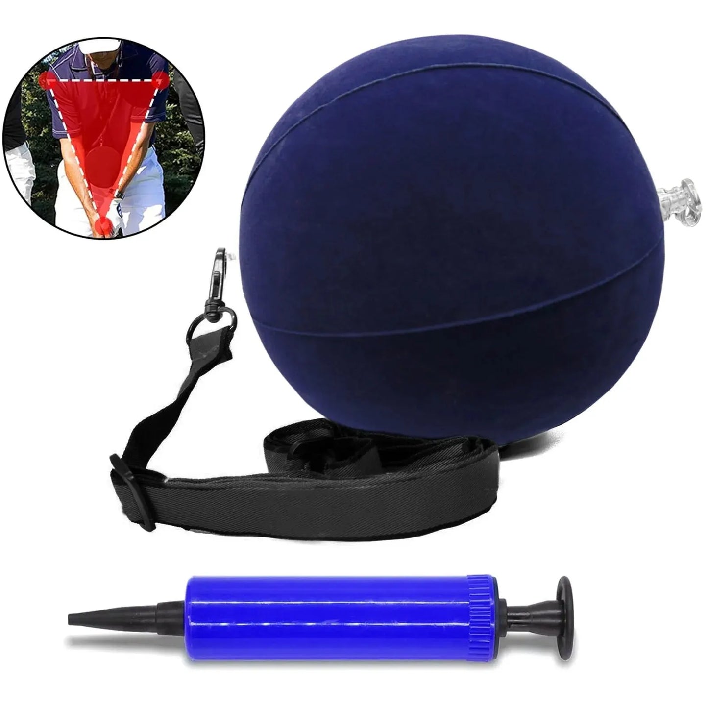 Aides à l'entraînement au swing de golf en liquidation Entraîneur de balle intelligent avec pompe de gonflage pour la correction de la posture Bras intelligent réglable