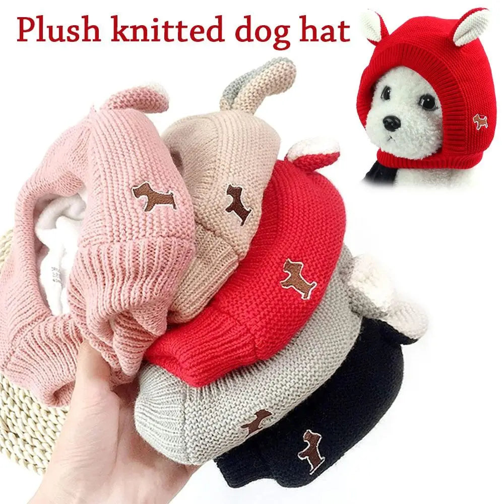 Cache-oreilles pour chiens, protection contre le bruit, bonnet tricoté, anti-anxiété, chaud pour l'hiver, pour chiens de taille moyenne et grande. Nouveau