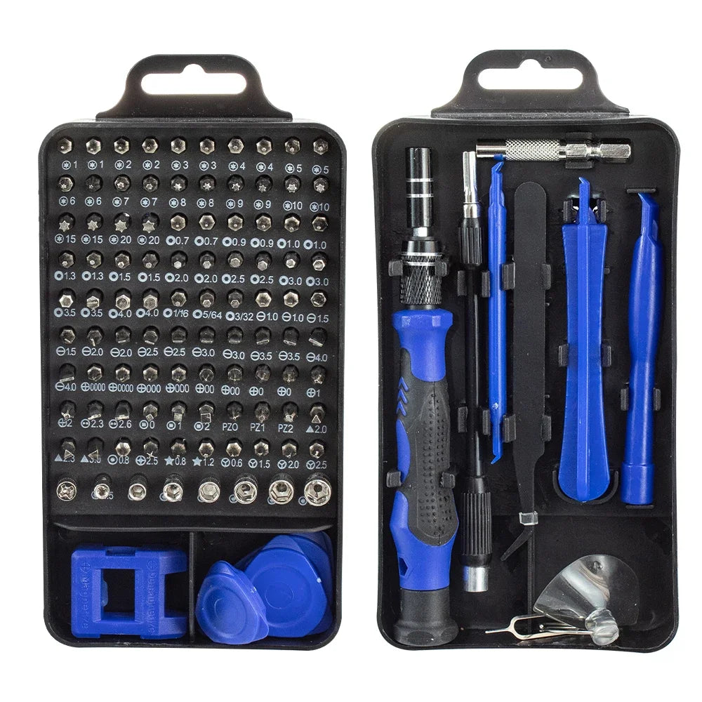 115 in 1 Magnetic Screwdriver Set Precision Multi Hand Tool Torx Hex Screw Drivers with 98 Bits Computer Phone Repair Tool Box