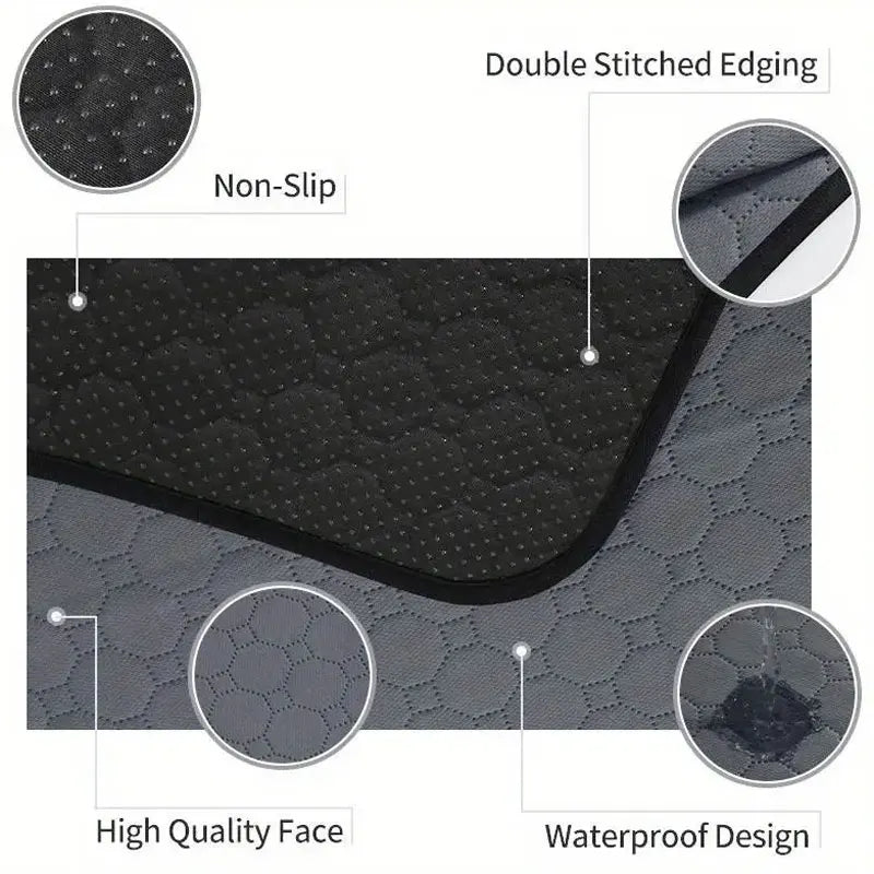 Tapis d'urine réutilisable et lavable pour chien, tapis de siège de voiture, canapé, imperméable, absorbant, tapis de dressage pour chiots et chats, fournitures pour animaux de compagnie