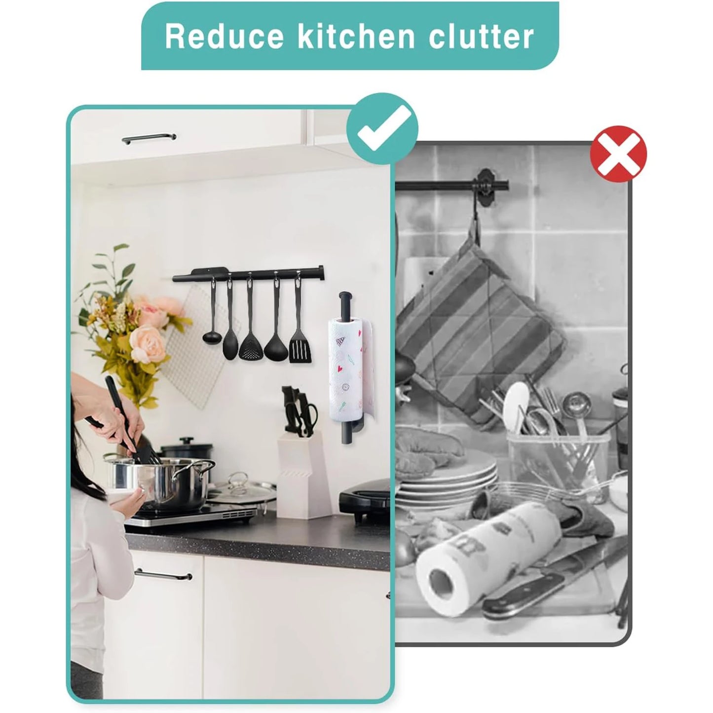 Porte-essuie-tout adhésif pour cuisine, distributeur de papier toilette, meuble de rangement, porte-serviettes, accessoires de salle de bain
