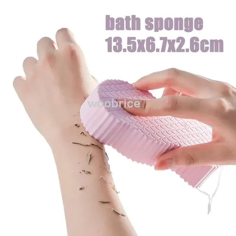 Silicone Rub Back Brush Bathroom Non-slip Wash Foot Pad Massage Shower Mat with Sucker Bath Massage Foot Exfoliating Brush Pad