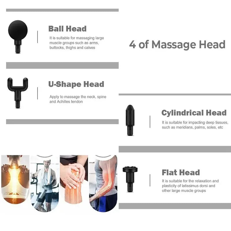 Mini pistolet de massage sans fil