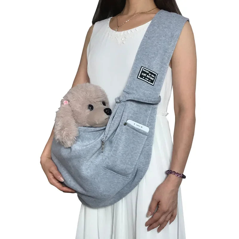 Sac à bandoulière confortable pour animaux de compagnie, sac de transport portable pour chats et chiots, fournitures de transport pour chiens