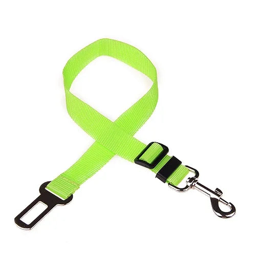 Ceinture de sécurité réglable pour chien et chat, harnais pour véhicule, clip de sécurité, levier de traction, colliers pour chien, accessoires pour chien