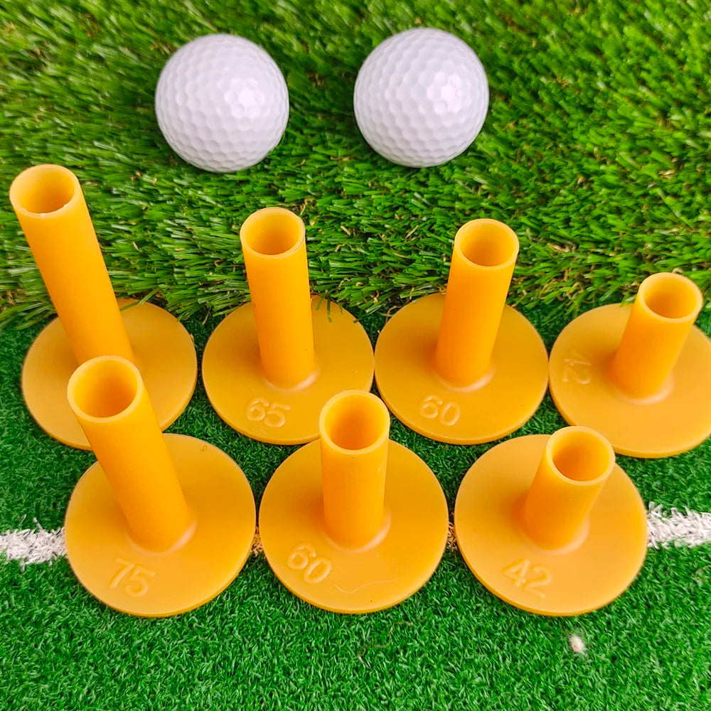 Lot de 5 supports de balles de golf en caoutchouc pour entraînement au tendon de bœuf