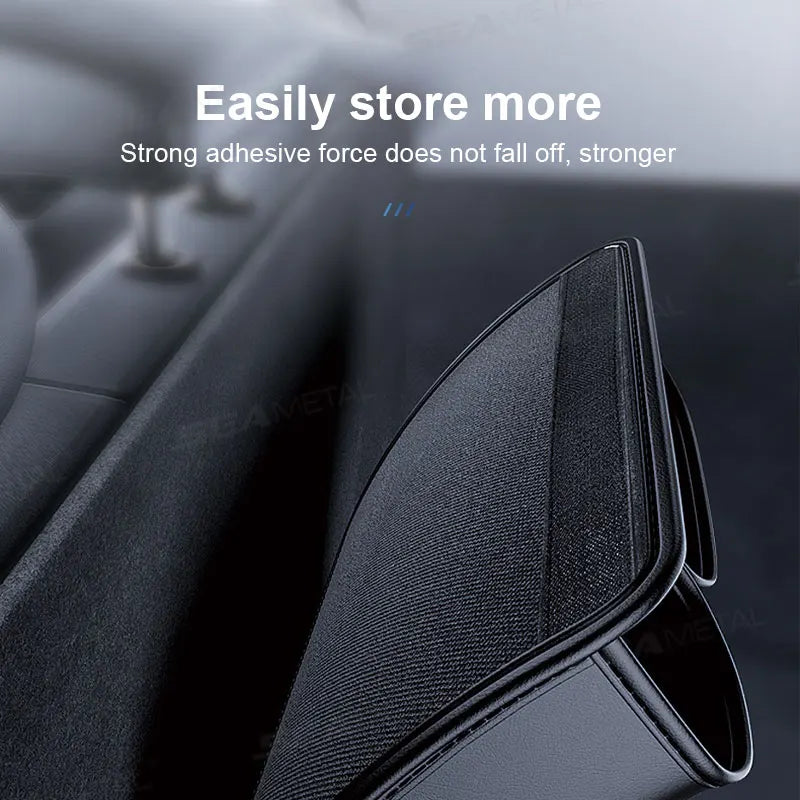 SEAMETAL Car Trunk Organizer Hanging Backseat Storage Bag Hook and Loop Fastener Leatherette Storage Pocket for SUV/MPV/Truck