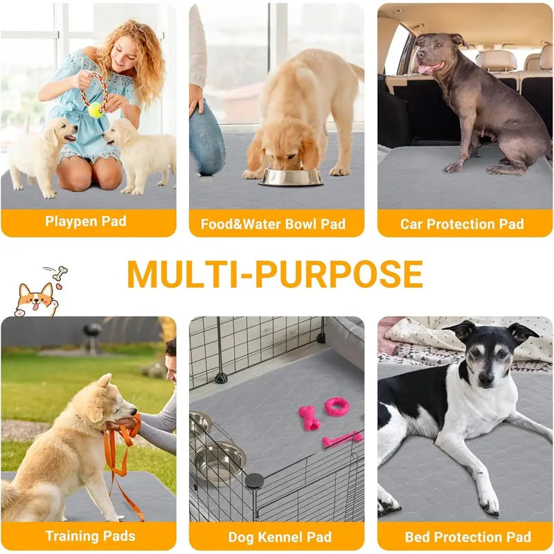 Tapis d'urine réutilisable et lavable pour chien, tapis de siège de voiture, canapé, imperméable, absorbant, tapis de dressage pour chiots et chats, fournitures pour animaux de compagnie