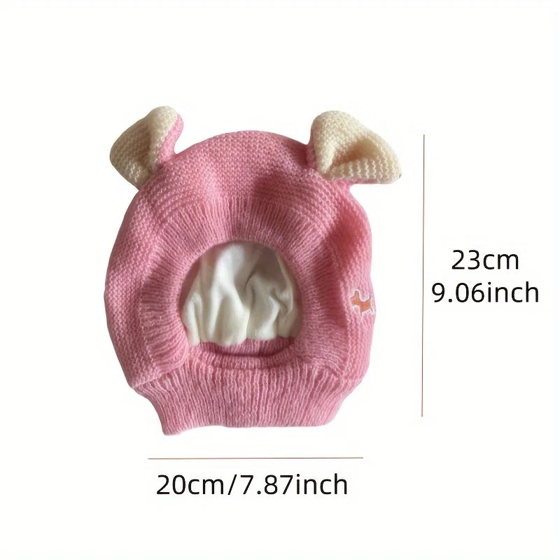 Chapeau pour chien Labrador Golden Retriever, couvre-chef amusant et chaud, oreilles de chiot en hiver