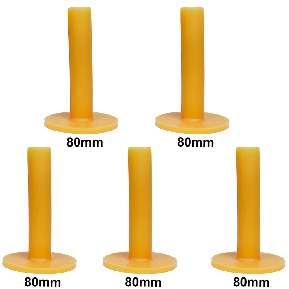 Lot de 5 supports de balles de golf en caoutchouc pour entraînement au tendon de bœuf