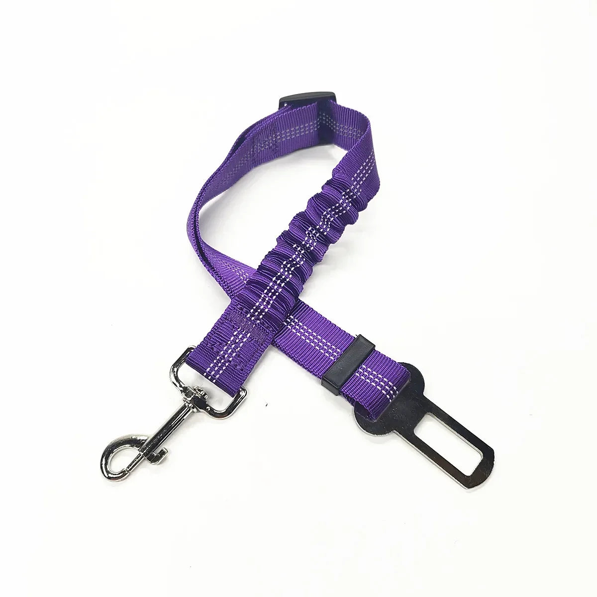 Ceinture de sécurité réglable pour chien et chat, harnais pour véhicule, clip de sécurité, levier de traction, colliers pour chien, accessoires pour chien