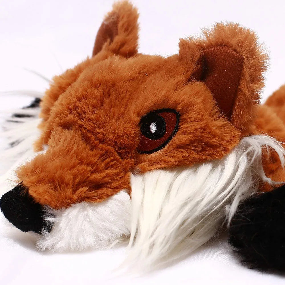 Jouet amusant pour chien, sans rembourrage, avec couineurs, en peluche durable, sans rembourrage, à mâcher