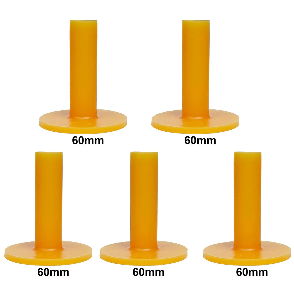 Lot de 5 supports de balles de golf en caoutchouc pour entraînement au tendon de bœuf