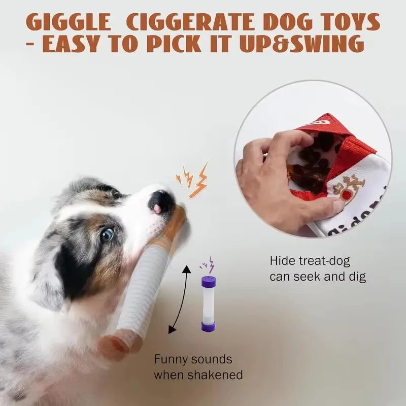Jouets pour chiens, mégot de cigarette