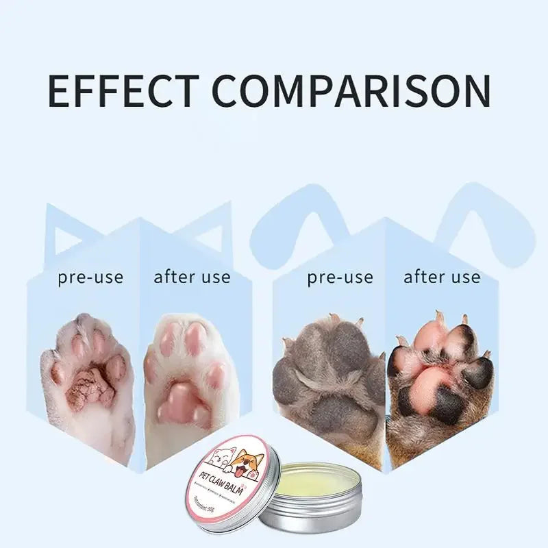 Baume pour pattes de chien 50 g, crème protectrice, hydratant pour le nez des animaux, réparation des crevasses et des pieds, accessoires pour chats