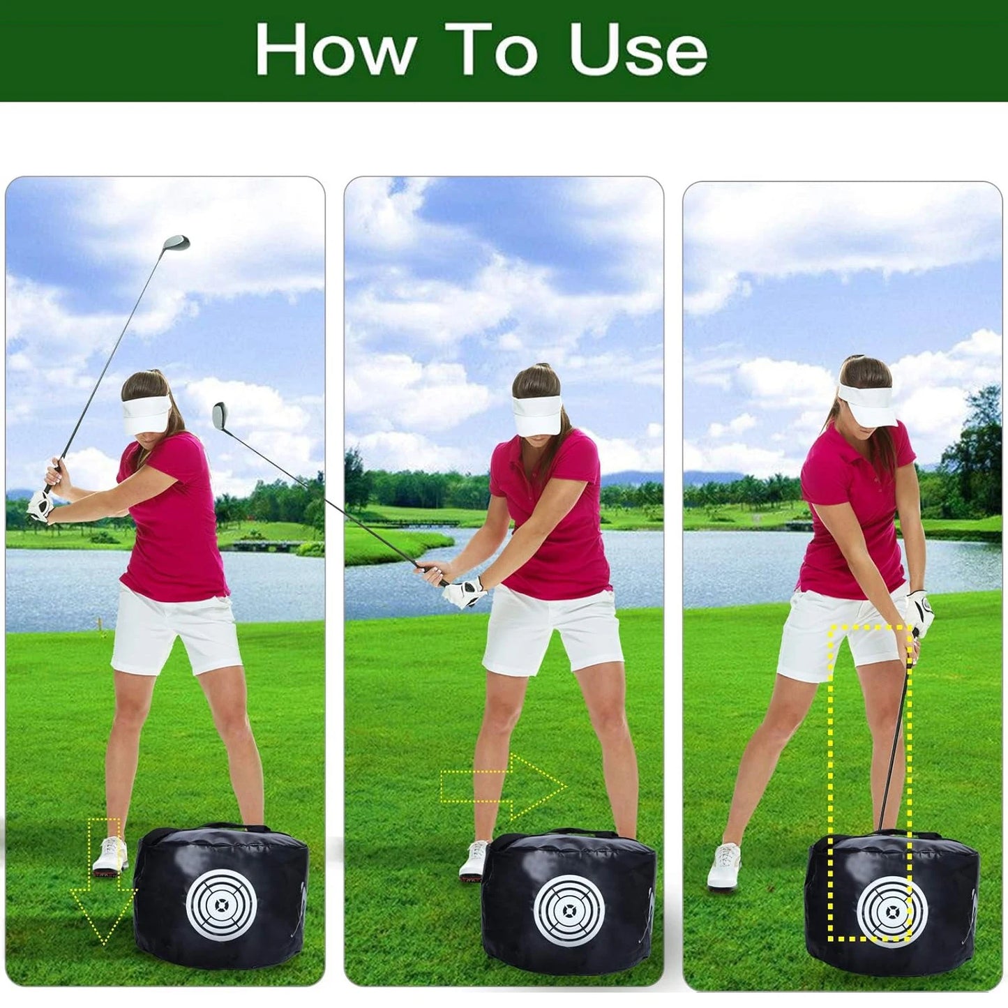 Sacs de golf Impact, entraîneur de swing, cadeaux de golf pour hommes, durables et imperméables