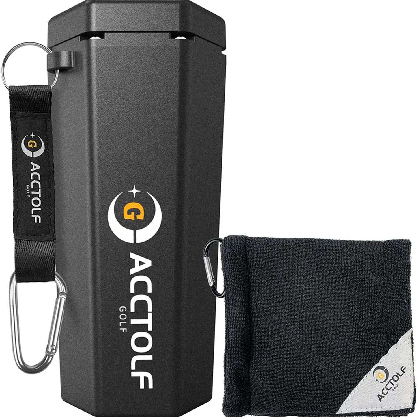 Machine de nettoyage de balles de golf avec serviette, porte-gobelet réutilisable, sac de golf portable, accessoires de nettoyage pour chariot, cadeau