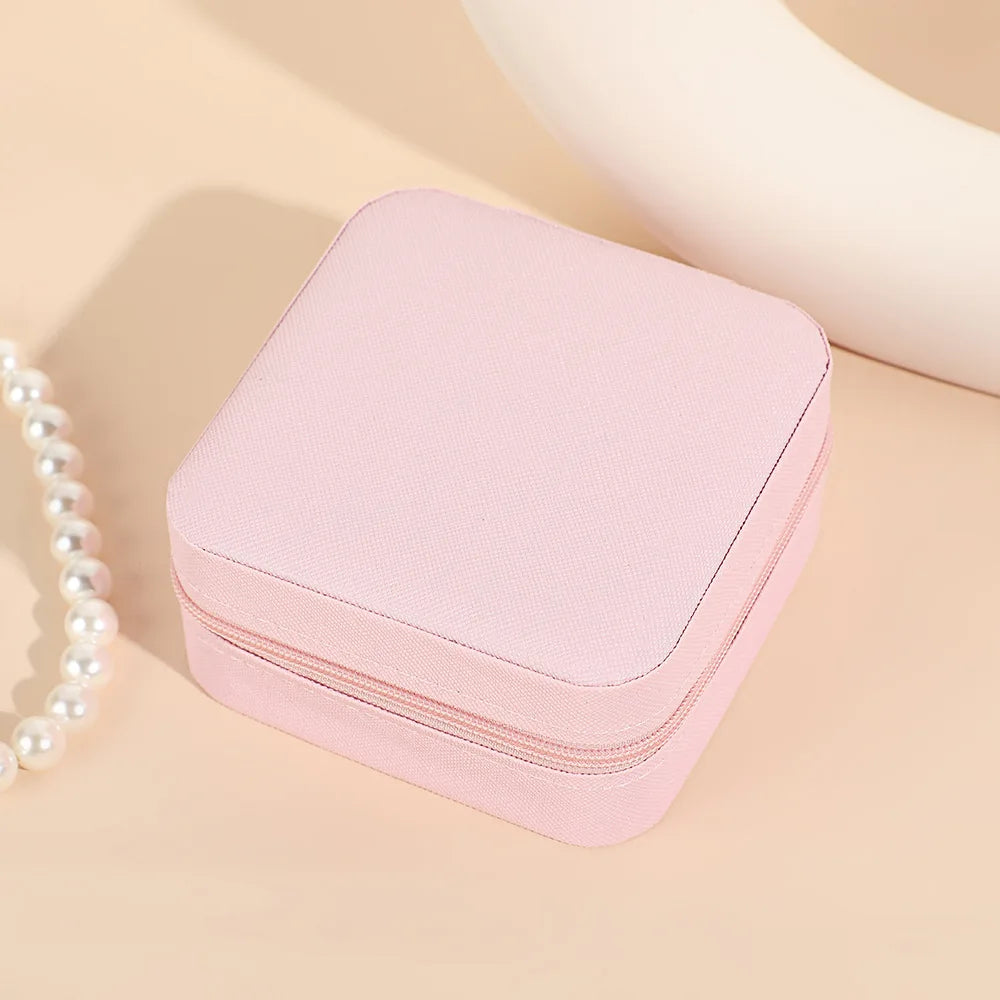 Mini boîte de rangement de voyage pour bijoux