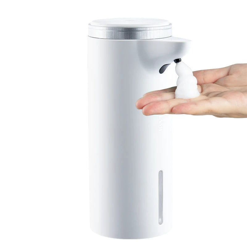 Automatic Touchless Foaming Soap Dispenser 380ml 4 Level Adjustable USB Rechargeable Electric Wall Mounted for Bathroom Kitchen