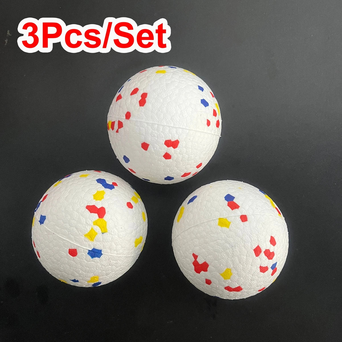 1/3/6/9Pcs Bite Resistant Solid Dog Ball Toys for Small Large Dogs High Elasticity E-TPU Pet Chew Ball Toy Interactive Puppy Toy