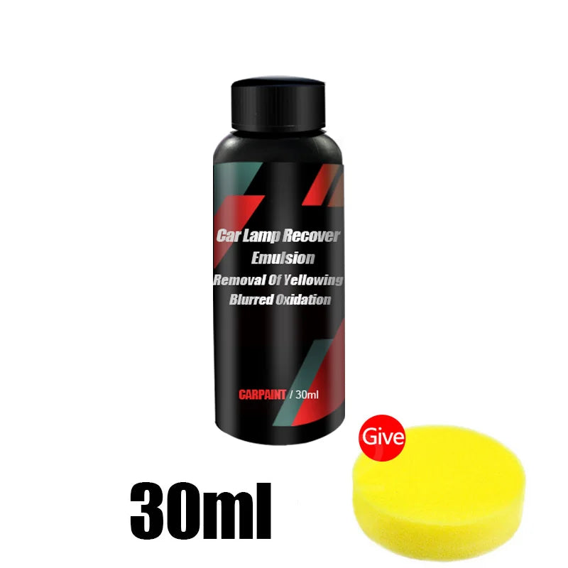 Car Quick Headlight Restoration Polishing Kits Headlamp Remover Repair Cleaning Remove Oxidation Headlight Polish Liquid LHB-16