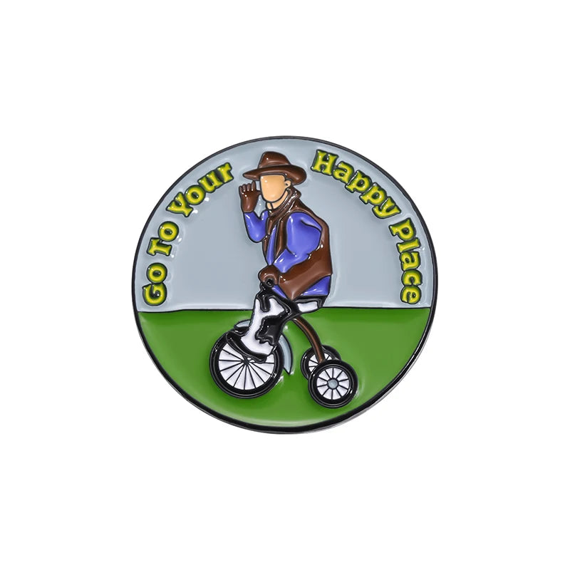 Marqueur de balle de golf magnétique amovible en alliage, accessoire de golf créatif, amusant et tendance, décoration de vacances, cadeaux