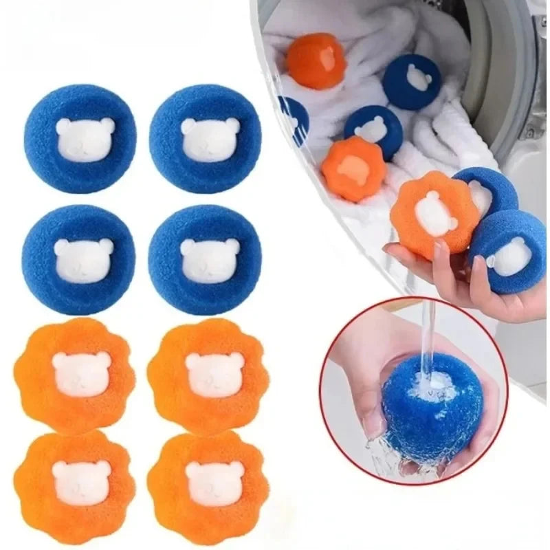 Pet Hair Remover for Washing Machine Reusable Cats Dogs Fur Sticker Hair Brush Lint Dust Collector Dryer Cleaning Laundry Tools