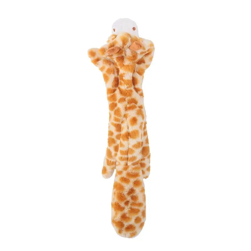 Jouet amusant pour chien, sans rembourrage, avec couineurs, en peluche durable, sans rembourrage, à mâcher