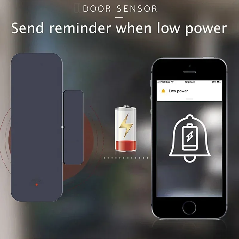 Capteur de porte/fenêtre Tuya Zigbee, capteur magnétique anti-cambriolage, alarme, vie intelligente, compatible avec Alexa et Google Home