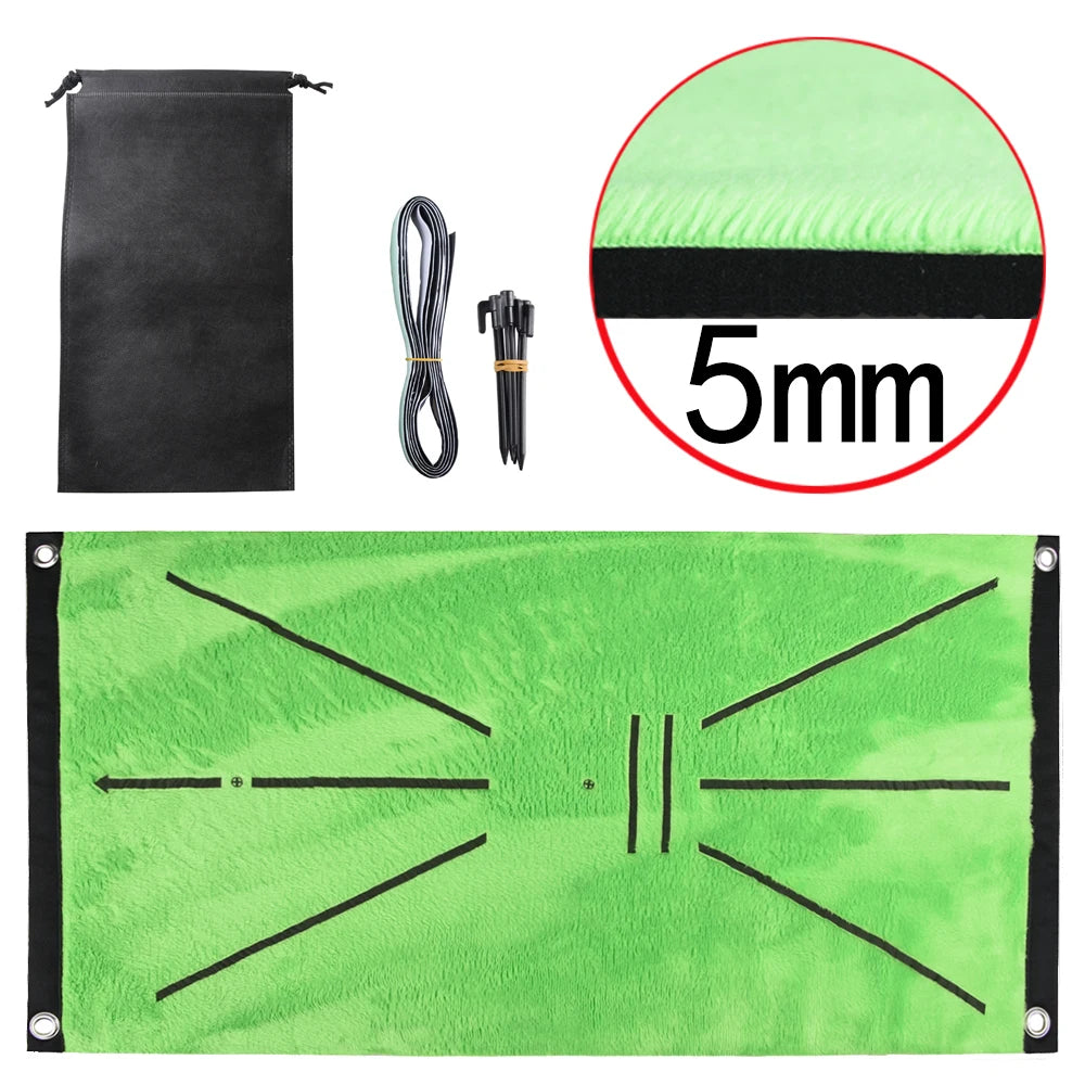 Tapis d'entraînement de golf, piste de swing, tapis de marquage d'entraînement, détection de trace de balle de frappe, tapis de détection directionnelle