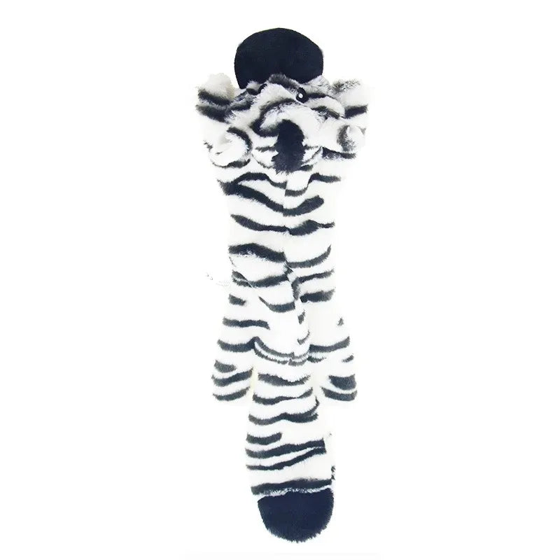 Jouet amusant pour chien, sans rembourrage, avec couineurs, en peluche durable, sans rembourrage, à mâcher