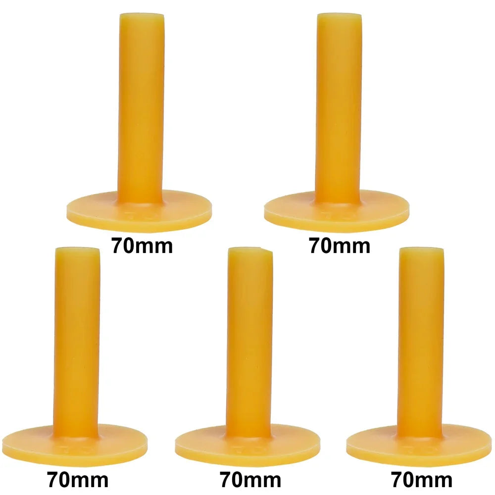 Lot de 5 supports de balles de golf en caoutchouc pour entraînement au tendon de bœuf
