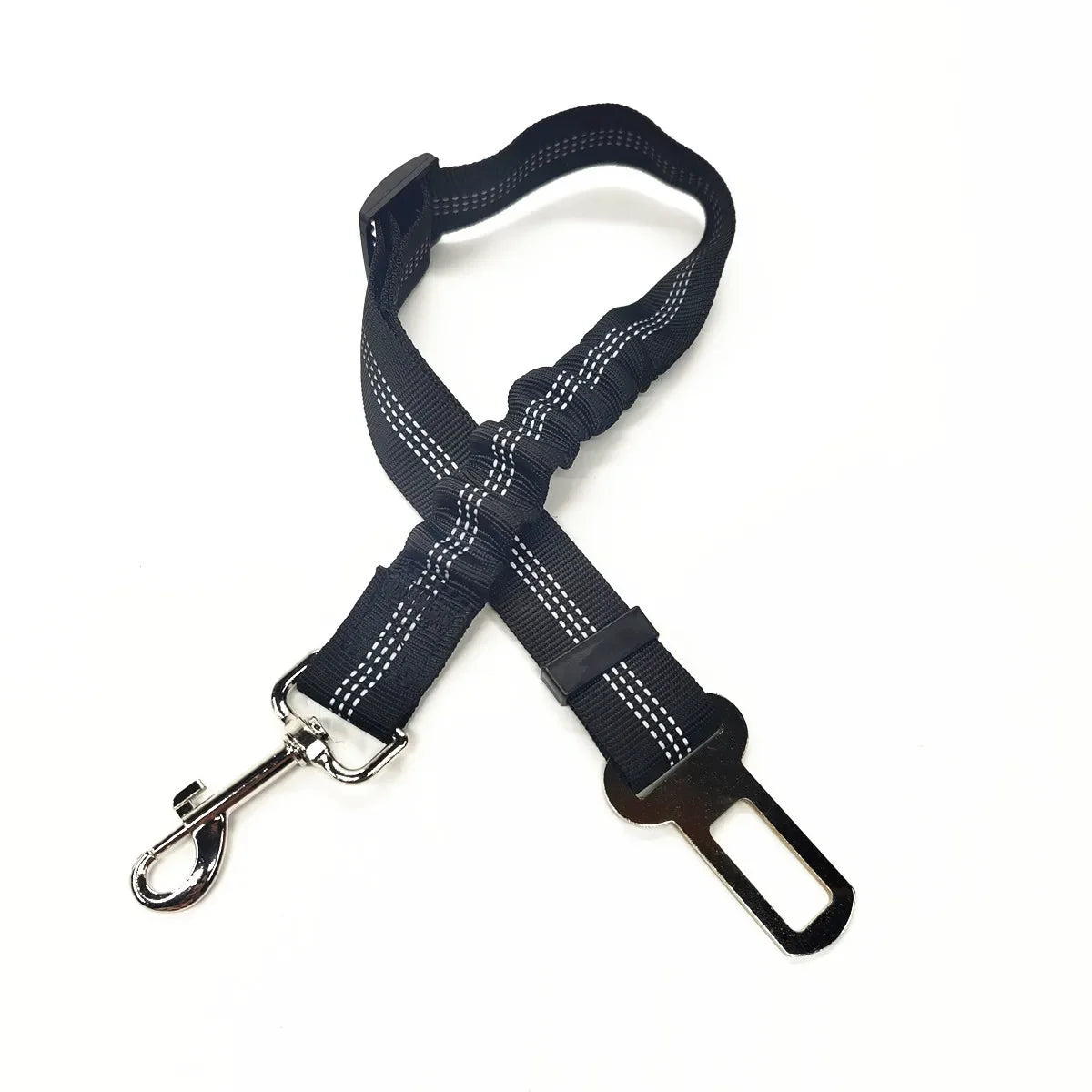 Ceinture de sécurité réglable pour chien et chat, harnais pour véhicule, clip de sécurité, levier de traction, colliers pour chien, accessoires pour chien