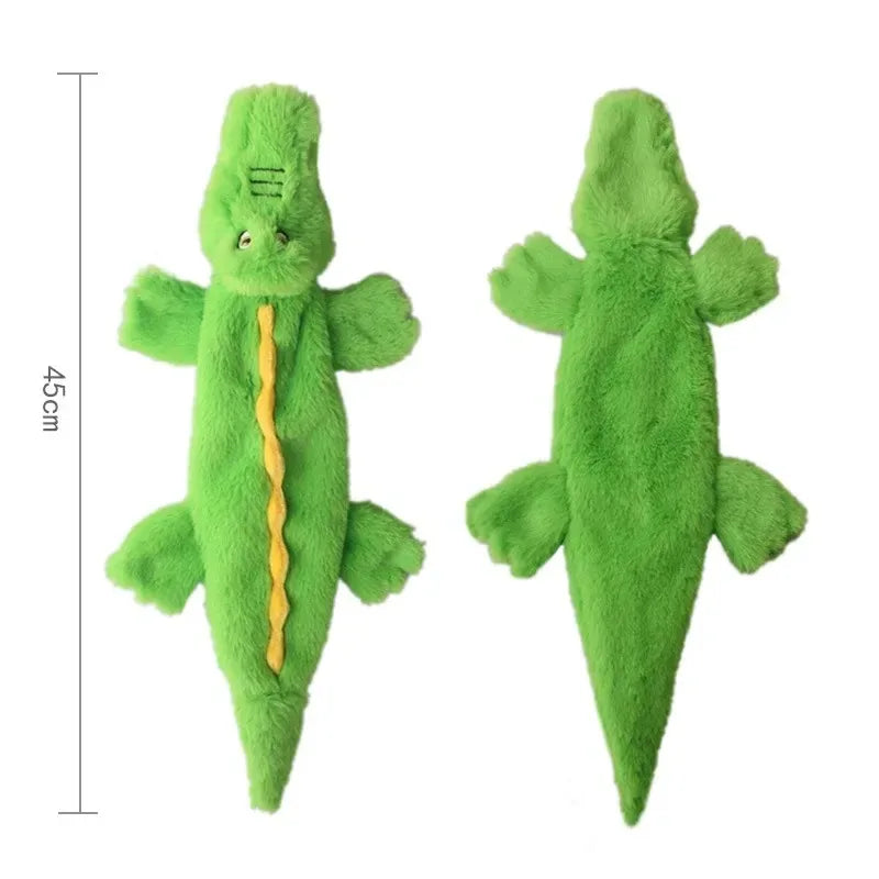 Jouet amusant pour chien, sans rembourrage, avec couineurs, en peluche durable, sans rembourrage, à mâcher