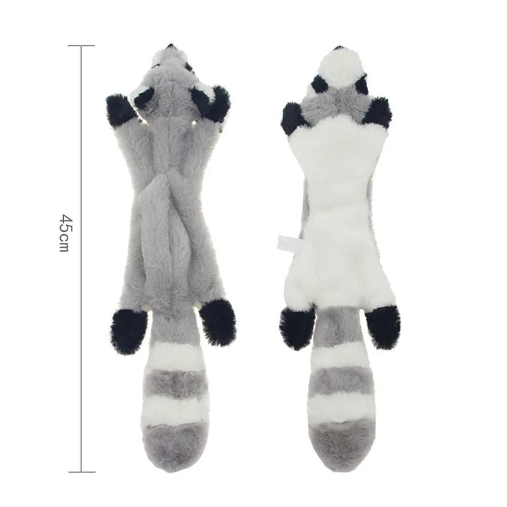 Jouet amusant pour chien, sans rembourrage, avec couineurs, en peluche durable, sans rembourrage, à mâcher
