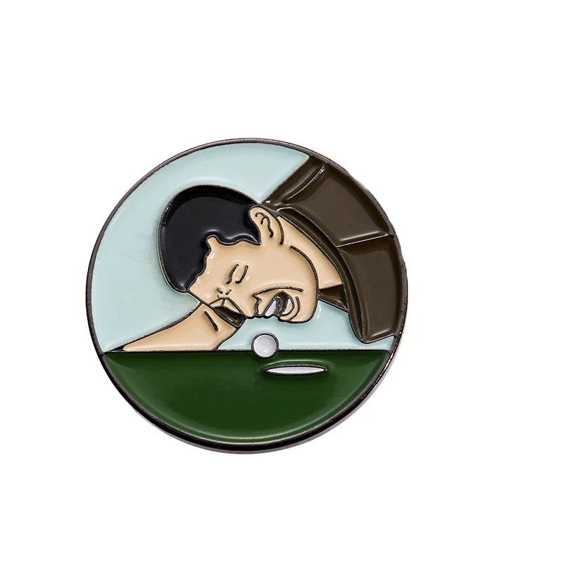 Marqueur de balle de golf magnétique amovible en alliage, accessoire de golf créatif, amusant et tendance, décoration de vacances, cadeaux