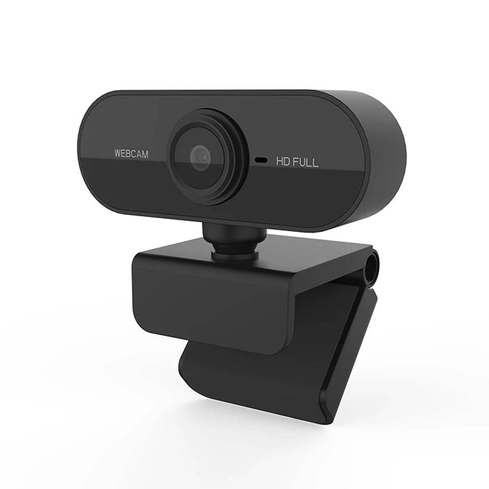 Mini webcam HD 1080P avec microphone, interface USB compatible avec ordinateur portable et de bureau, adaptée aux conférences vidéo en direct
