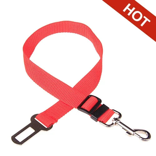 Ceinture de sécurité réglable pour chien et chat, harnais pour véhicule, clip de sécurité, levier de traction, colliers pour chien, accessoires pour chien