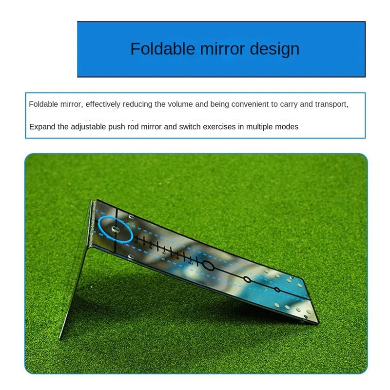 Entraînement au swing de golf, miroir de putting, aide à l'alignement, accessoires de golf, fournitures